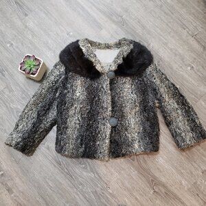 Roland Boivin Vintage Sheared Lamb Wool Jacket Sz M